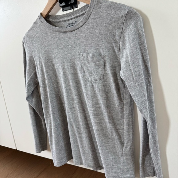 Crewcuts everyday | grey long sleeve pocket tee | size 10 - Picture 3 of 4